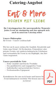 Catering-Angebot